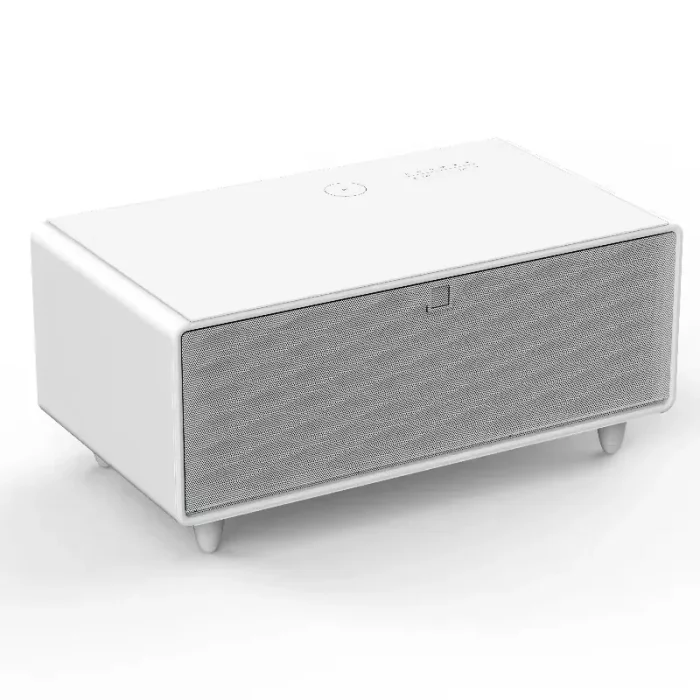 Smart Table Medium Size with Speakers (New version) – Full White - Image 3