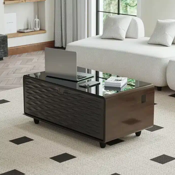 Smart Table Medium Size with Speakers (New version) – Wooden - Image 3