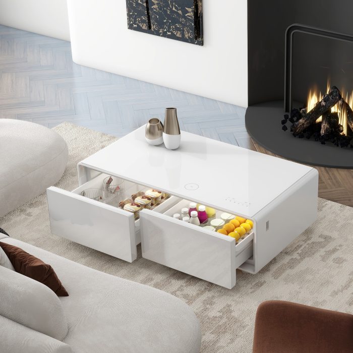 Timber Smart Table 135 L – Full White (New Version) - Image 2